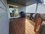 Back deck with access to the master and the dining room 